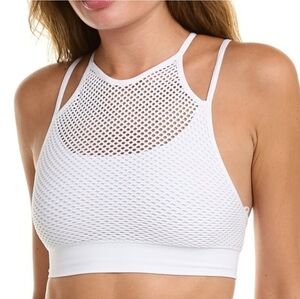 alala essential seamless layer bra in white (not padded) Small
